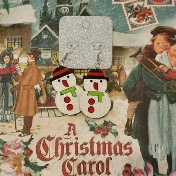 NWT SNOWMAN EARRINGS ☃️ - Picture 2 of 2